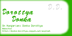 dorottya donka business card